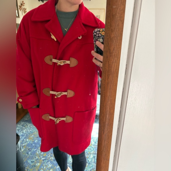 Eddie Bauer Red Duffle Toggle Coat | Heritage | Medium - Picture 9 of 11